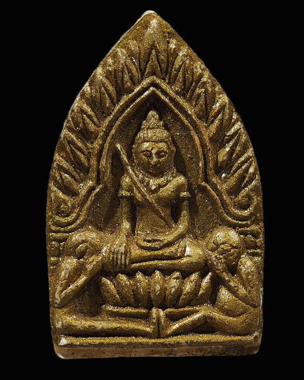 พระขุนแผนหลวงพ่อยงค์วัดศรีประชาระยอง ปี2543 สร้างสูตรเดียวกับหลวงปู่ทิมครับ หายากแล้วครับผสมไม้คานหา - 1