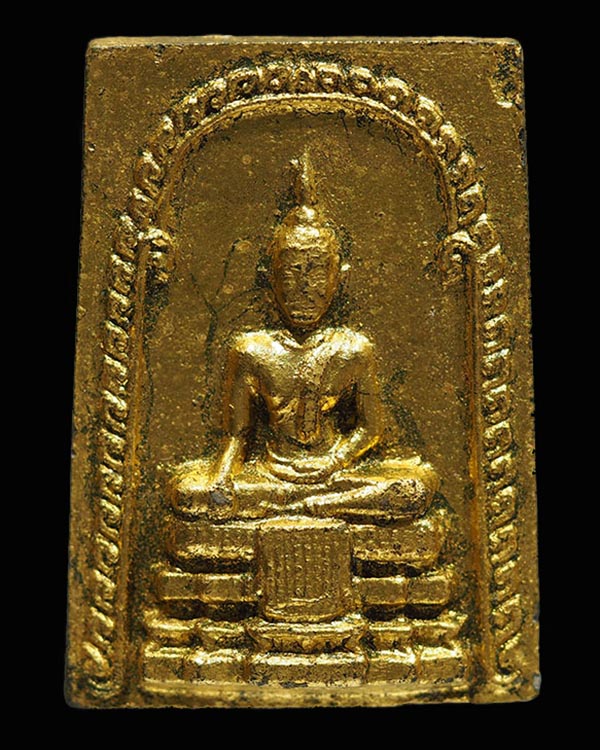 พระผงหลวงพ่อคุ้ม วัดบางแตน อ.บ้านสร้าง จ.ปราจีนบุรี ปัดทอง นิยมพื้นที่ แต่ เริ่มหายากมากแล้วครับ - 1