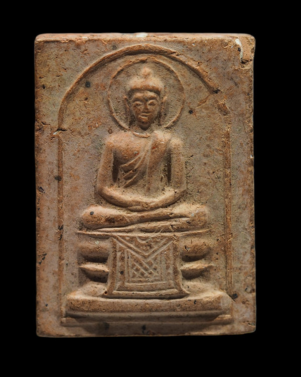 พระพุทธฤาชา พิมพ์สี่เหลี่ยม หลวงพ่อสำเนียง อยู่สถาพร วัดเวฬุวนาราม นครปฐม มหาพุทธาภิเษกพิธี 25 พุทธศ - 1