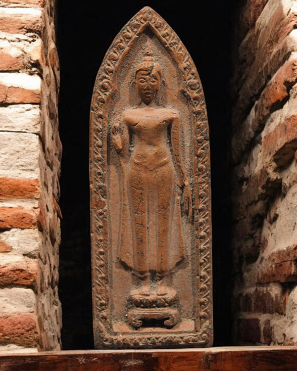 พระร่วงประทานพร พิมพ์ใหญ่ หลวงพ่อเล็ก วัดสันติคีรีศรีบรมธาตุ ( วัดเขาดิน ) อ.ท่าม่วง จ.กาญจนบุรี เนื - 1