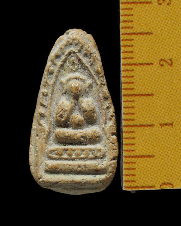 พระปิดตาพิมพ์ซุ้มเรือนแก้ว ยอดอุณาโลม พิมพ์เล็กจิ๋ว เนื้อจัดเก่าสวยๆ ไม่ทราบที่ - 3