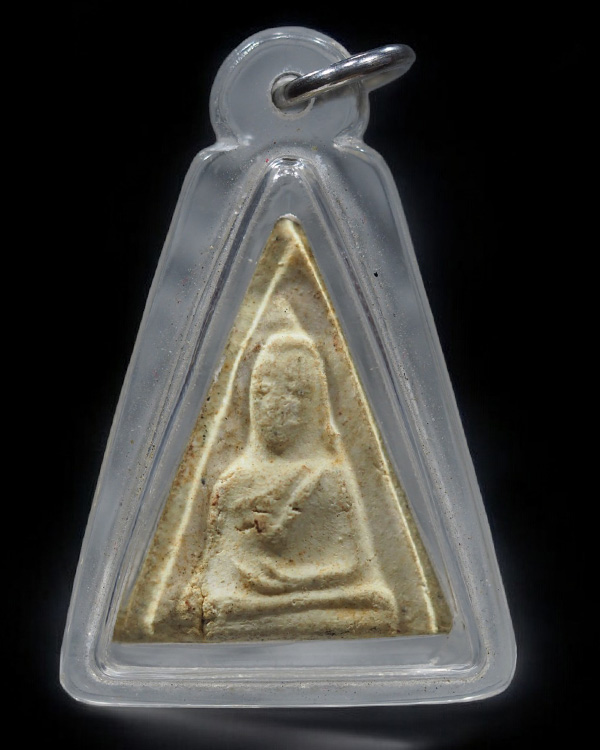 พระเนื้อผง พิมพ์สมเด็จนางพญา พระเก่าเลี่ยมเก่า พระบ้าน ไม่ทราบที่ - 1