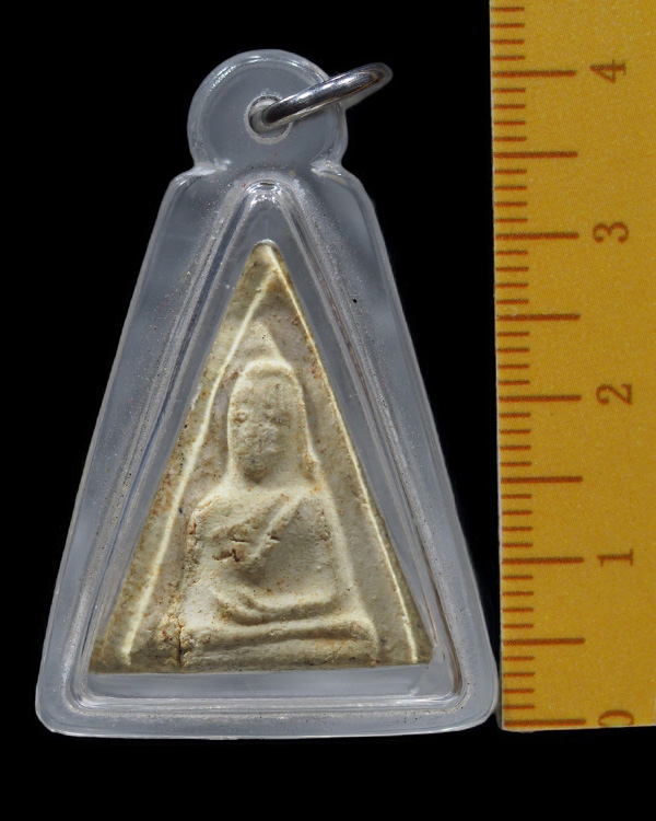 พระเนื้อผง พิมพ์สมเด็จนางพญา พระเก่าเลี่ยมเก่า พระบ้าน ไม่ทราบที่ - 3