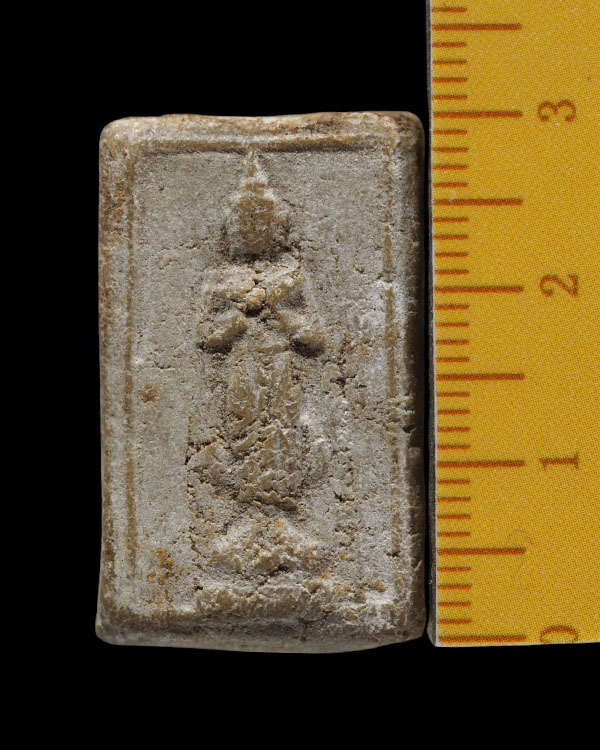 พระประจำวัน พิมพ์ปางรำพึง (วันศุกร์) เนื้อผงพุทธคุณ ปี2491 วัดชนะสงคราม จ.กรุงเทพฯ - 4