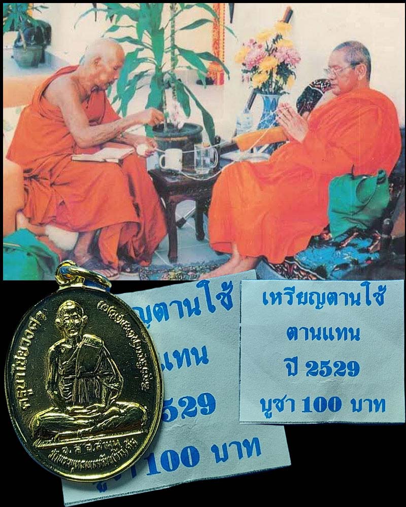 เหรียญตานใช้ ตานแทน หลวงปู่ครูบาชัยยะวงศาพัฒนา   ปี 2529 - 1