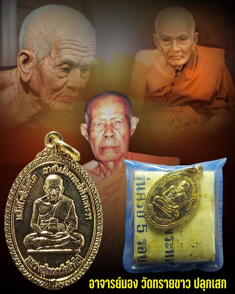 เหรียญหลวงปู่ทวด อาจารย์นอง วัดทรายขาว ปลุกเสก  ปี 2538  - 1