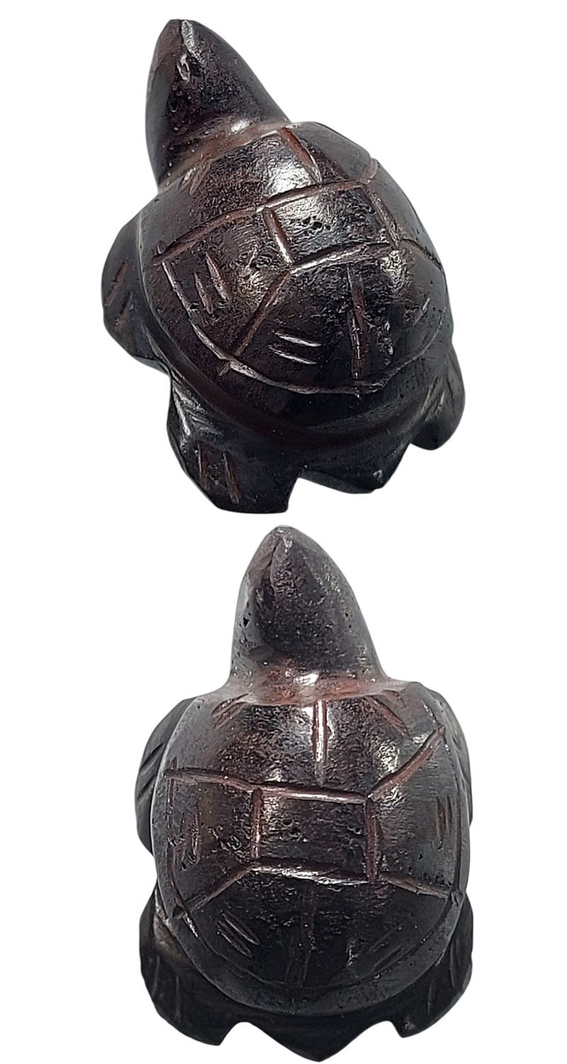 พญาเต่าเรือน แกะจากแร่โครตเหล็กไหลเขาอึมครึม หลวงพ่ออุทัย ปภงฺกโร - 3